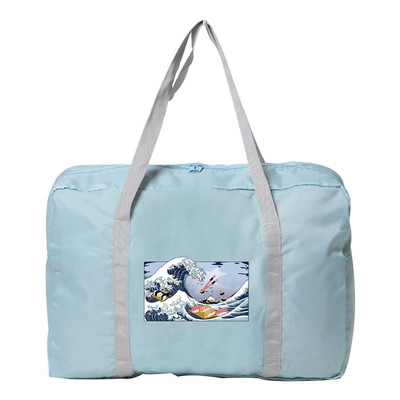 Sklopiva putna torba Unisex Torbe velikog kapaciteta Prtljaga Ženske vodootporne ručne torbe Serija valova Print Ručne torbe za pohranu odjeće