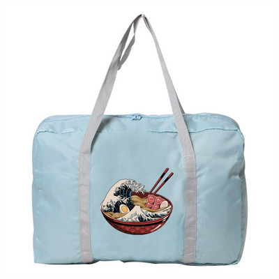 Sklopiva putna torba Unisex Torbe velikog kapaciteta Prtljaga Ženske vodootporne ručne torbe Serija valova Print Ručne torbe za pohranu odjeće