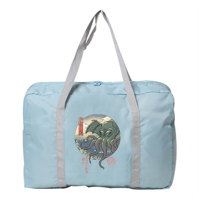 Sklopiva putna torba Unisex Torbe velikog kapaciteta Prtljaga Ženske vodootporne ručne torbe Serija valova Print Ručne torbe za pohranu odjeće