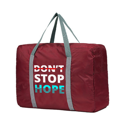 Sklopive putne torbe Phrase Series Print Tote torba za putnu prtljagu za žene Veliki kapacitet Višenamjenska ručna torba za pohranu