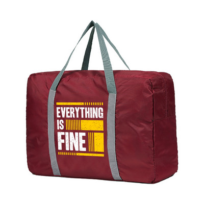 Sklopive putne torbe Phrase Series Print Tote torba za putnu prtljagu za žene Veliki kapacitet Višenamjenska ručna torba za pohranu