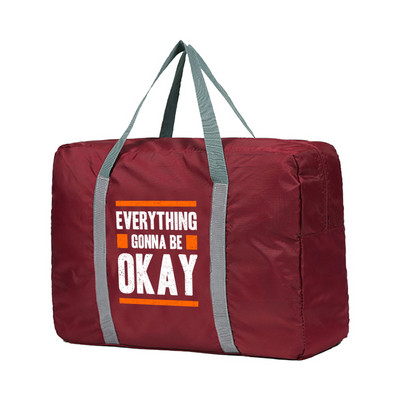 Sklopive putne torbe Phrase Series Print Tote torba za putnu prtljagu za žene Veliki kapacitet Višenamjenska ručna torba za pohranu