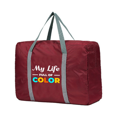 Sklopive putne torbe Phrase Series Print Tote torba za putnu prtljagu za žene Veliki kapacitet Višenamjenska ručna torba za pohranu