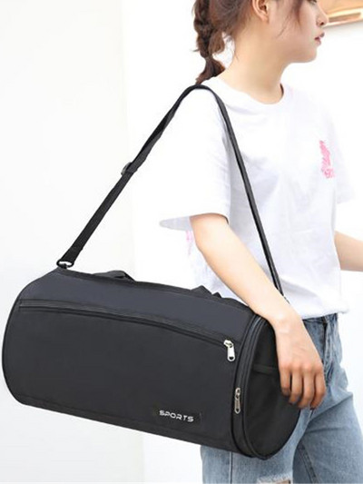 Cilindru coreean ușoară moda mareea fitness unisex umăr Weekend Duffle Geantă pentru bagaje sport geantă de voiaj