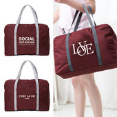 Sklopiva putna torba Ženska vodootporna prijenosna torba za pohranu Unisex torba velikog kapaciteta HandleBag s tekstualnim uzorkom Dodaci za putovanja