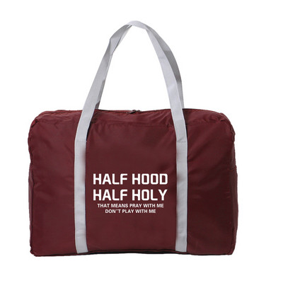 Sklopiva putna torba Ženska vodootporna prijenosna torba za pohranu Unisex torba velikog kapaciteta HandleBag s tekstualnim uzorkom Dodaci za putovanja