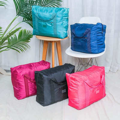Lielas ietilpības Oksfordas ceļojumu soma sievietēm vīriešiem ceļojumu duffle nedēļas nogales soma Saliekama bagāžas somas Apģērbu glabāšanas somu organizētāji