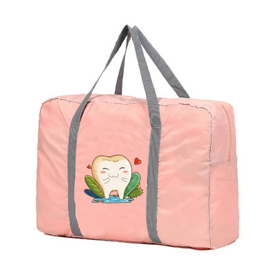 Sklopive putne torbe Ručne torbe Organizator za odjeću velikog kapaciteta Unisex Razvrstavanje prtljage Ženska torbica s motivom zuba Duffle Bag