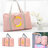 Sklopive putne torbe Ručne torbe Organizator za odjeću velikog kapaciteta Unisex Razvrstavanje prtljage Ženska sportska torba s ispisom slova i voća