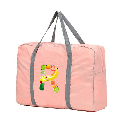 Sklopive putne torbe Ručne torbe Organizator za odjeću velikog kapaciteta Unisex Razvrstavanje prtljage Ženska sportska torba s ispisom slova i voća