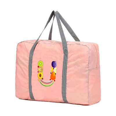 Sklopive putne torbe Ručne torbe Organizator za odjeću velikog kapaciteta Unisex Razvrstavanje prtljage Ženska sportska torba s ispisom slova i voća