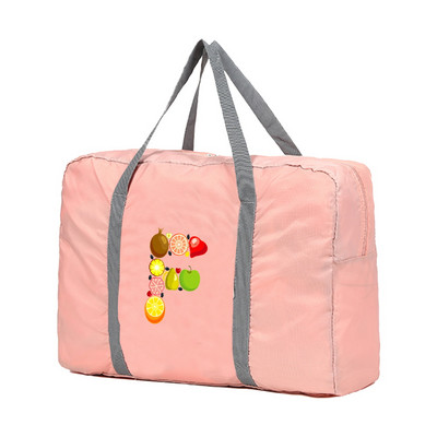 Sklopive putne torbe Ručne torbe Organizator za odjeću velikog kapaciteta Unisex Razvrstavanje prtljage Ženska sportska torba s ispisom slova i voća