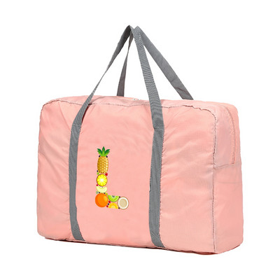 Sklopive putne torbe Ručne torbe Organizator za odjeću velikog kapaciteta Unisex Razvrstavanje prtljage Ženska sportska torba s ispisom slova i voća