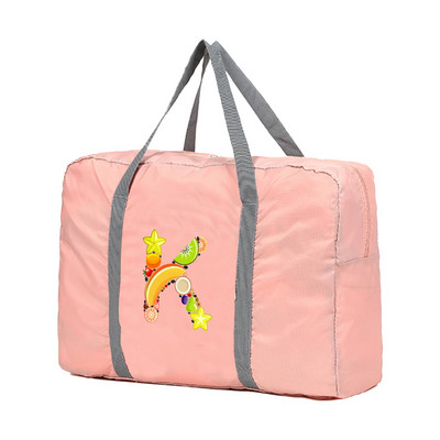 Sklopive putne torbe Ručne torbe Organizator za odjeću velikog kapaciteta Unisex Razvrstavanje prtljage Ženska sportska torba s ispisom slova i voća