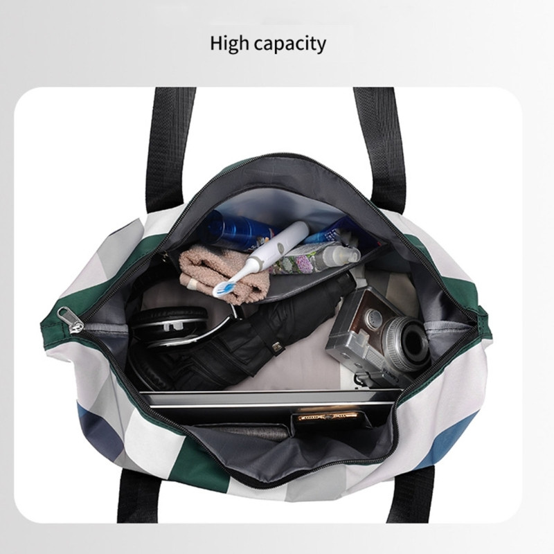 Női utazótáska hétvégi éjszakánként hordható válltáska edzőtermi hordtáska, száraz, nedves elválasztótáska, nagy kapacitású összecsukható