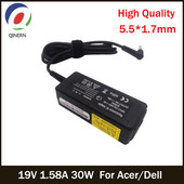 QINERN 19V 1.58A 30W 5.5*1.7mm AC adapter punjača za laptop za Acer za Dell Inspiron Mini 9 10 12 1010 prijenosno napajanje
