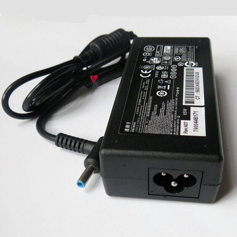 HP laptop töltő táphoz Kék hegyű AC hálózati adapter 740015-002 65W 3.33a 19.5V