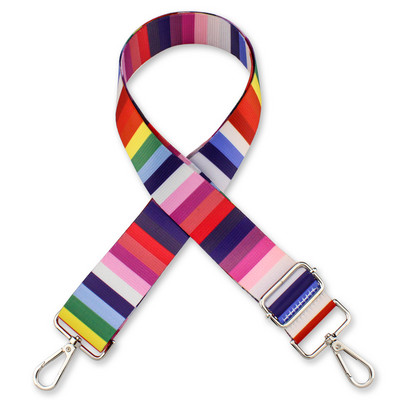 Curea de umăr din țesătură colorată pentru femei Accesorii pentru geantă pentru doamnă Curea de nailon pentru umăr lat, ajustabil, detașabil