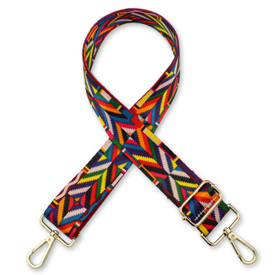 Curea de umăr din țesătură colorată pentru femei Accesorii pentru geantă pentru doamnă Curea de nailon pentru umăr lat, ajustabil, detașabil