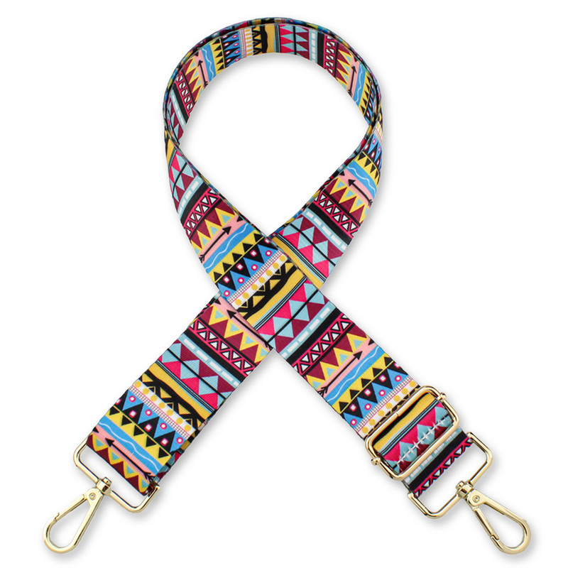 Curea de umăr din țesătură colorată pentru femei Accesorii pentru geantă pentru doamnă Curea de nailon pentru umăr lat, ajustabil, detașabil