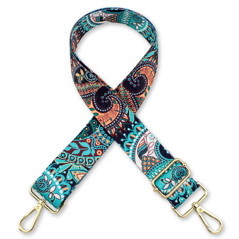 Curea de umăr din țesătură colorată pentru femei Accesorii pentru geantă pentru doamnă Curea de nailon pentru umăr lat, ajustabil, detașabil