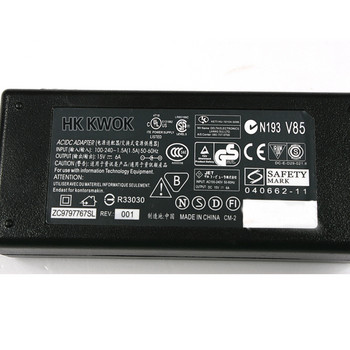 Адаптер за променлив ток 15V 6A 90W 6.3 x 3.0mm За Toshiba Satellite A100-049 F20 F30 Зарядно устройство за лаптоп +EU Plug кабел Мрежова батерия Захранване