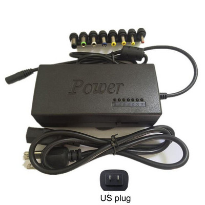 Univerzalno napajanje 96W 12V do 24V Podesivi LED punjač Adapter za prijenosno računalo 8 odvojivih utikača EU SAD UK AU utikač Prijenosni w2