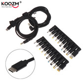 11 az 1-ben 65 W-os univerzális C típusú DC tápadapter gyorstöltő kábel laptophoz