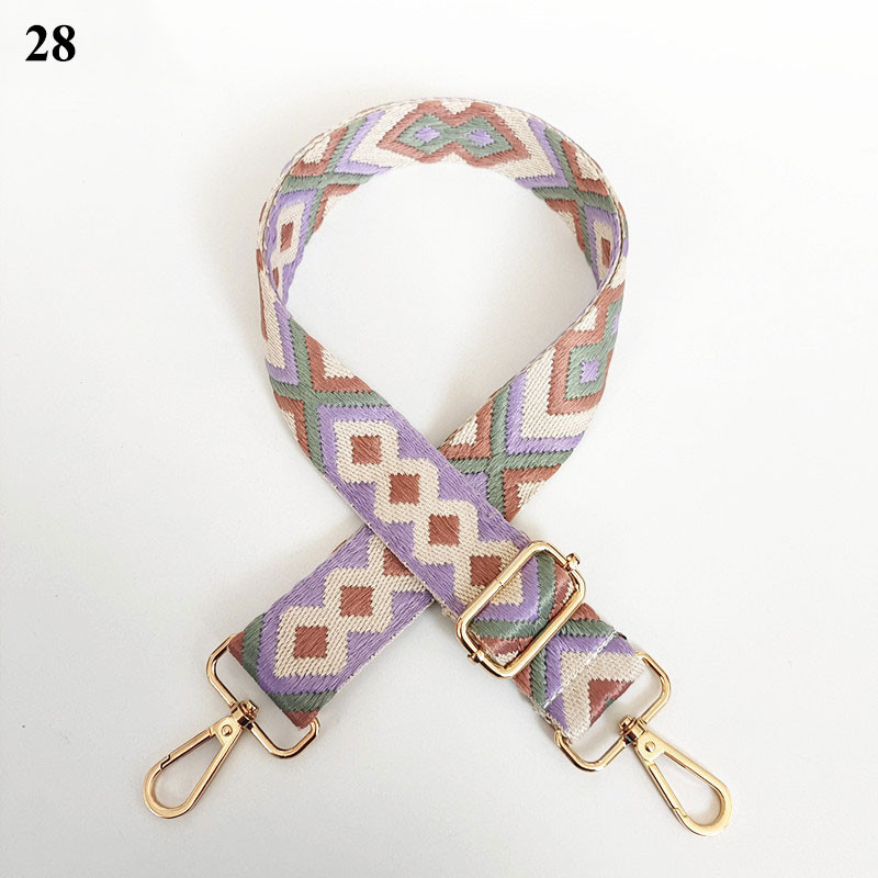 Curea pentru geantă în stil etnic de 130 cm, curea cu mâner pentru geantă pentru femei, detașabilă, reglabilă, bricolaj, genți de mână, accesorii, genți, curele