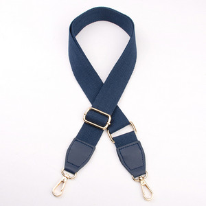 Prabangus grynos spalvos medvilninis diržas su PU odiniu ilgu pečių dirželiu, reguliuojamu pečių krepšio priedų krepšiu