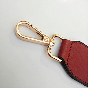 Луксозна памучна лента от чист цвят с дълга презрамка от изкуствена кожа Регулируема чанта за рамо Чанта за аксесоари Obag