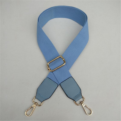 Prabangus grynos spalvos medvilninis diržas su PU odiniu ilgu pečių dirželiu, reguliuojamu pečių krepšio priedų krepšiu