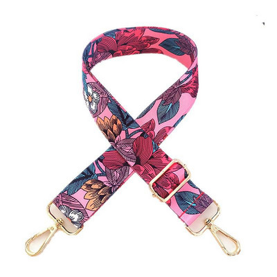 Prabangus grynos spalvos medvilninis diržas su PU odiniu ilgu pečių dirželiu, reguliuojamu pečių krepšio priedų krepšiu