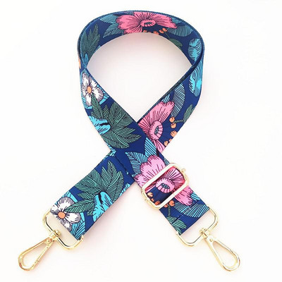 Prabangus grynos spalvos medvilninis diržas su PU odiniu ilgu pečių dirželiu, reguliuojamu pečių krepšio priedų krepšiu