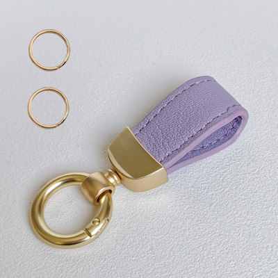 Individualizuotos raidės prancūziško avikailio automobilio raktų pakabukas moterims, subtilus odinis pakabukas, aukščiausios klasės raktų pakabukas Puikus odinis virvelinis raktų laikiklis