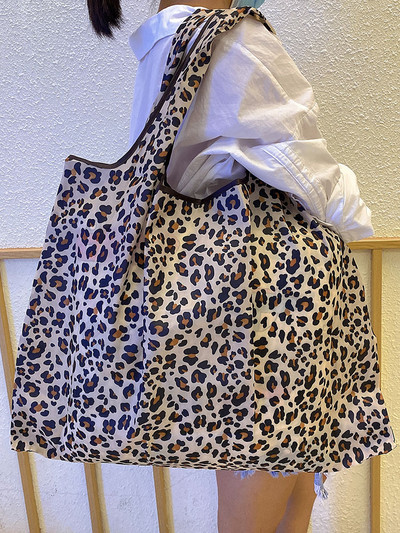 Újrahasználható élelmiszer-táskák Nagy, mosható bevásárlótáskák Összehajtható, környezetbarát nejlon, nagy teherbírású zsebes kézitáskák