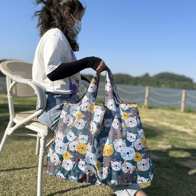 Επαναχρησιμοποιήσιμη αναδιπλούμενη τσάντα αγορών Υψηλής ποιότητας Τσάντα Tote Τσάντα Eco Τσάντα Αδιάβροχη T-shirt Τσάντα Shopkeeper Τσάντες Τσάντες