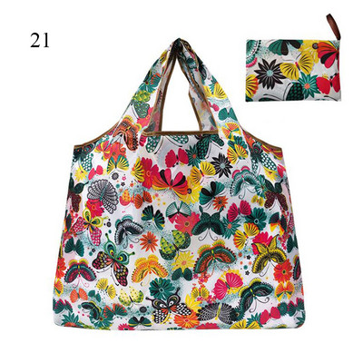 Vastag, összecsukható bevásárlótáska, nagy kapacitású újrafelhasználható élelmiszer-táska környezetbarát szupermarket vízálló válltáska