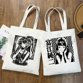 Japonská manga Junji Ito Tomie Shintaro Kago grafická hipsterská kreslená potlač nákupné tašky dievčenská móda ležérne balenie kabelka