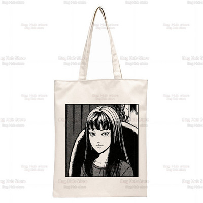 Japonská manga Junji Ito Tomie Shintaro Kago grafická hipsterská kreslená potlač nákupné tašky dievčenská móda ležérne balenie kabelka