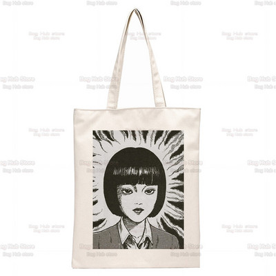Japonská manga Junji Ito Tomie Shintaro Kago grafická hipsterská kreslená potlač nákupné tašky dievčenská móda ležérne balenie kabelka