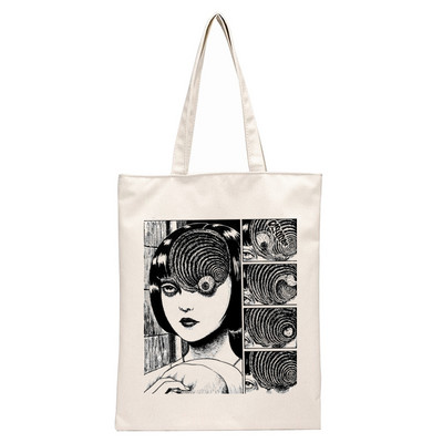 Japonská manga Junji Ito Tomie Shintaro Kago grafická hipsterská kreslená potlač nákupné tašky dievčenská móda ležérne balenie kabelka