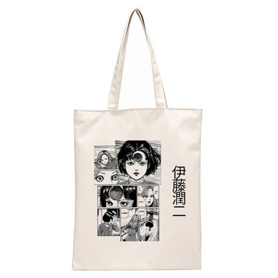Japonská manga Junji Ito Tomie Shintaro Kago grafická hipsterská kreslená potlač nákupné tašky dievčenská móda ležérne balenie kabelka
