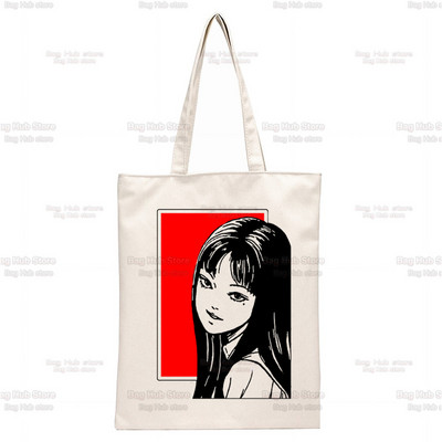 Japonská manga Junji Ito Tomie Shintaro Kago grafická hipsterská kreslená potlač nákupné tašky dievčenská móda ležérne balenie kabelka
