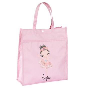 Εξατομικευμένο όνομα Ballerina Tote Bag Ballet Dance Bag Τσάντα δώρου γενεθλίων Τσάντα Ballet Tote Τσάντα Ballet Dancer