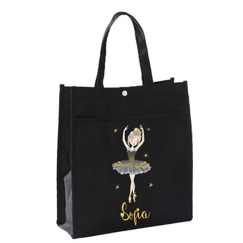 Εξατομικευμένο όνομα Ballerina Tote Bag Ballet Dance Bag Τσάντα δώρου γενεθλίων Τσάντα Ballet Tote Τσάντα Ballet Dancer