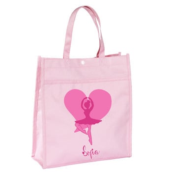 Εξατομικευμένο όνομα Ballerina Tote Bag Ballet Dance Bag Τσάντα δώρου γενεθλίων Τσάντα Ballet Tote Τσάντα Ballet Dancer