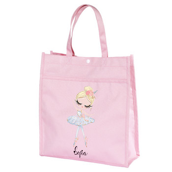 Εξατομικευμένο όνομα Ballerina Tote Bag Ballet Dance Bag Τσάντα δώρου γενεθλίων Τσάντα Ballet Tote Τσάντα Ballet Dancer