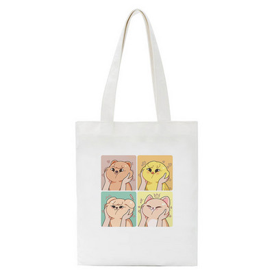 Stary Kids Skzoo Tote Bags pre ženy Prenosná nákupná taška Harajuku Street Style Plátenné kabelky Kawaii Roztomilá Bolsa Feminina