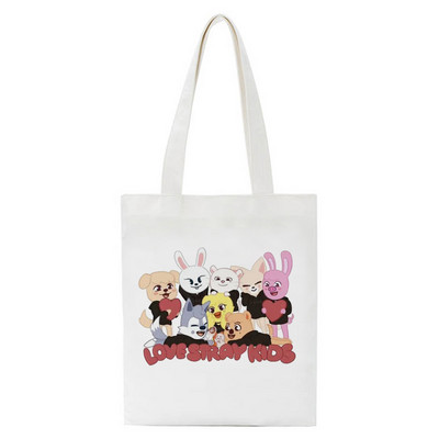 Stary Kids Skzoo Tote Bags pre ženy Prenosná nákupná taška Harajuku Street Style Plátenné kabelky Kawaii Roztomilá Bolsa Feminina